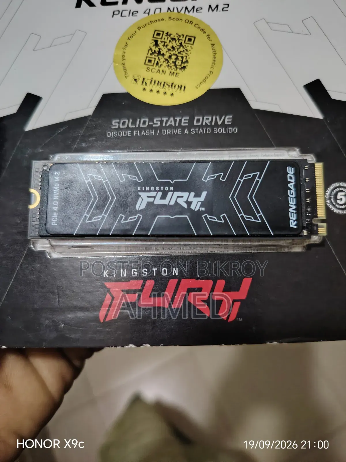 Kingston Fury Renegade 2TB PCIe 4.0 NVMe M.2 SSD