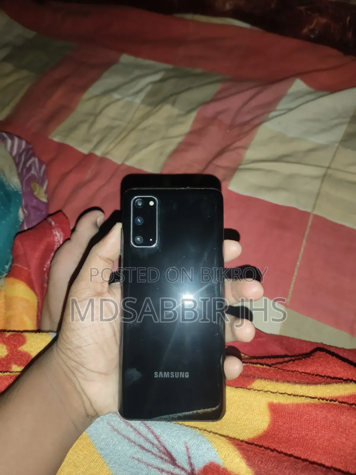 স্যামসাং গ্যালাক্সি এস২০ ৫জি ইউডব্লিউ ১২৮ জিবি ব্ল্যাক