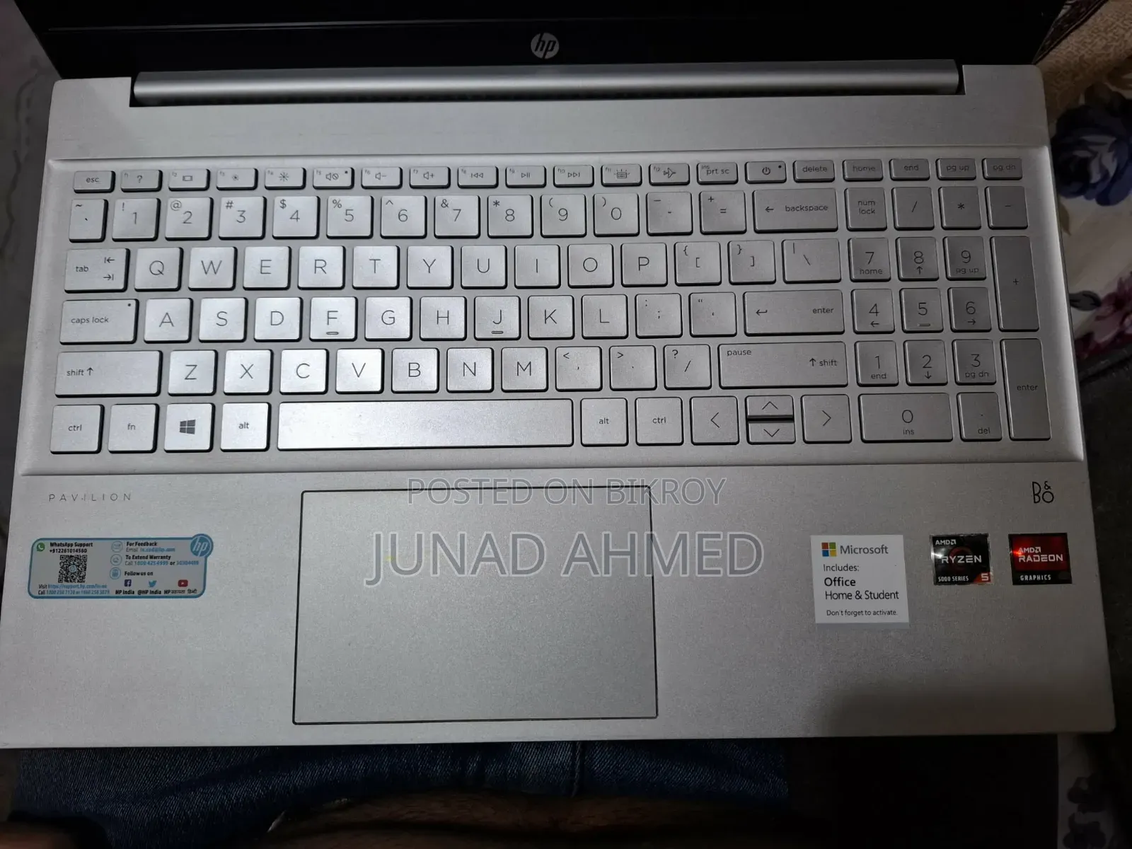 Laptop HP 15 8GB AMD Ryzen 5 SSD 500GB