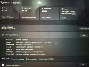 Laptop HP 15 8GB AMD Ryzen 5 SSD 500GB