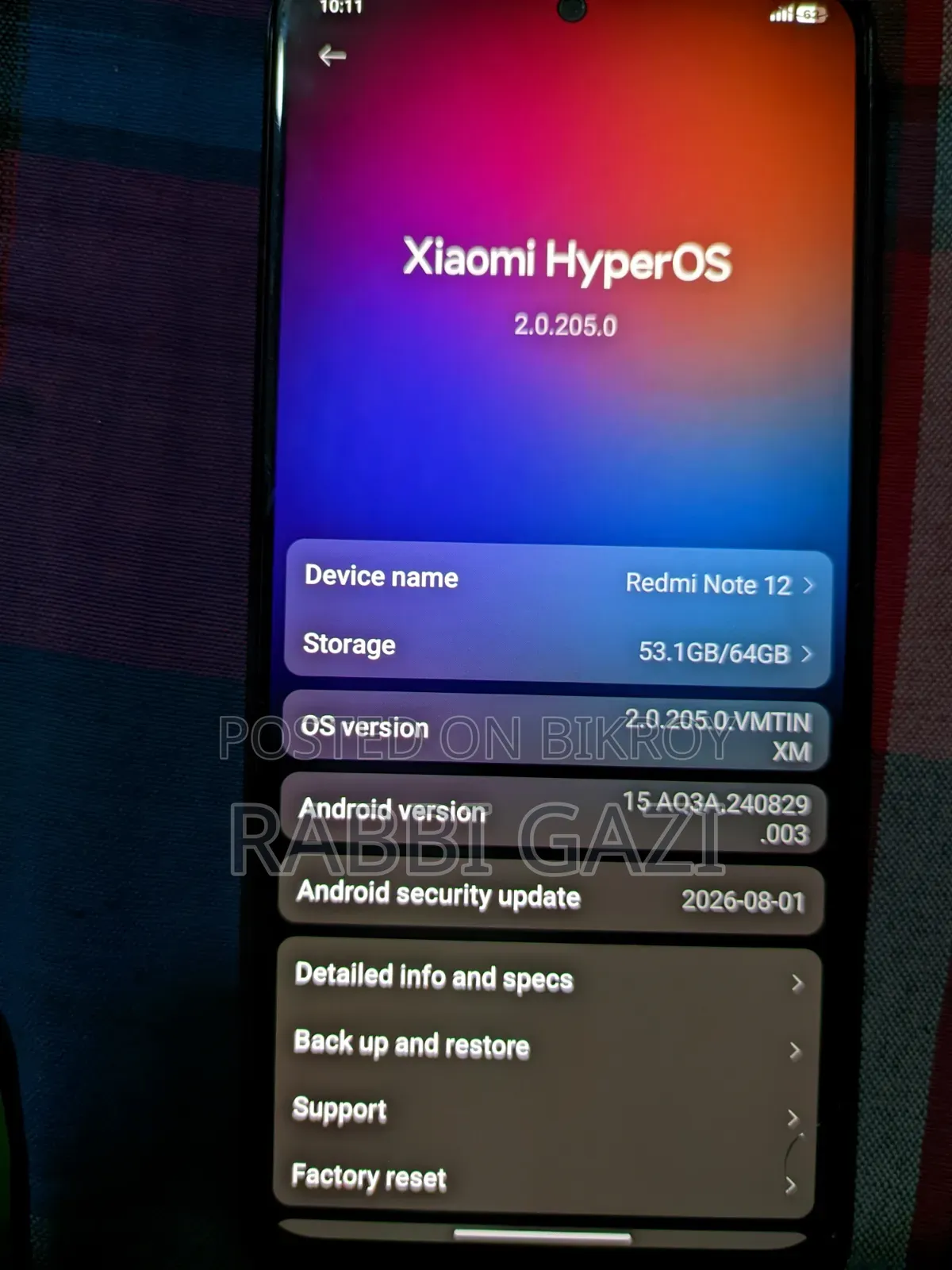 Xiaomi Redmi Note 12 128 GB Black