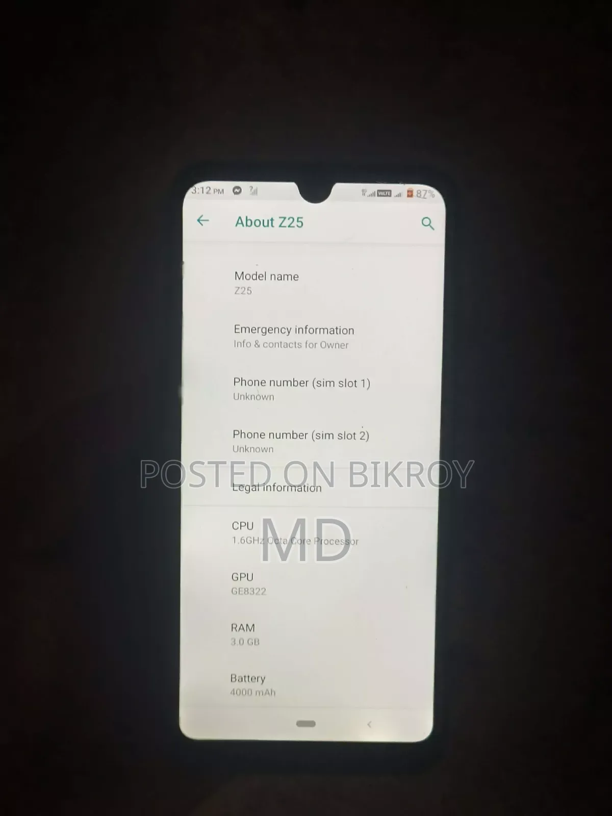 Symphony Z25 32 GB Black