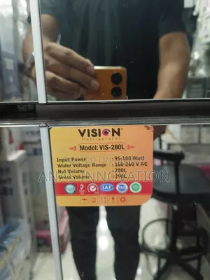 VISION Top Mount Refrigerator RE-280 Liter Mirror White Purple