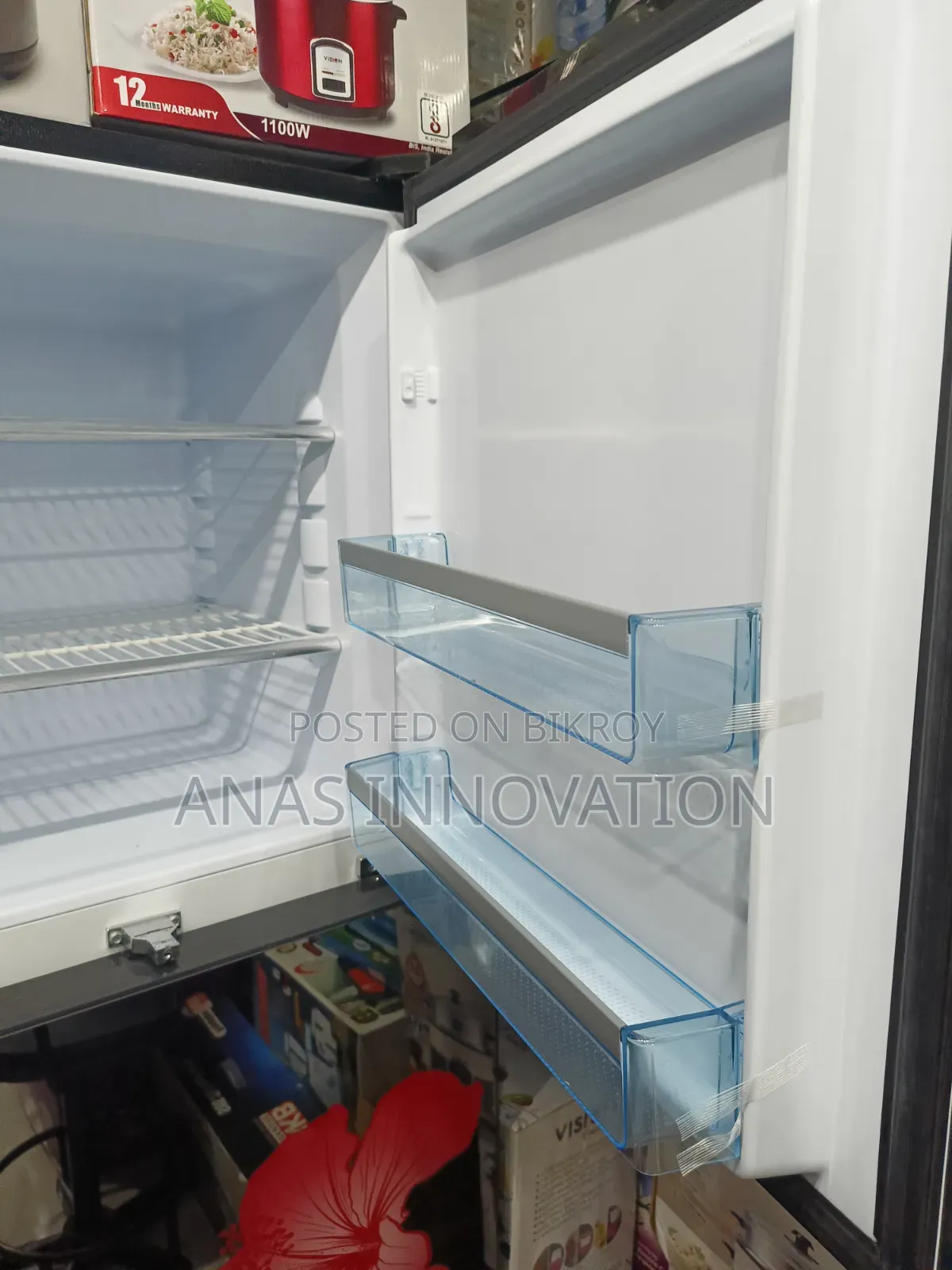 VISION Top Mount Refrigerator RE-280 Liter Mirror White Purple