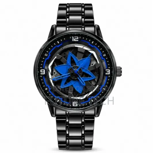 360° Rotating Car Wheel Rim Quartz Watch