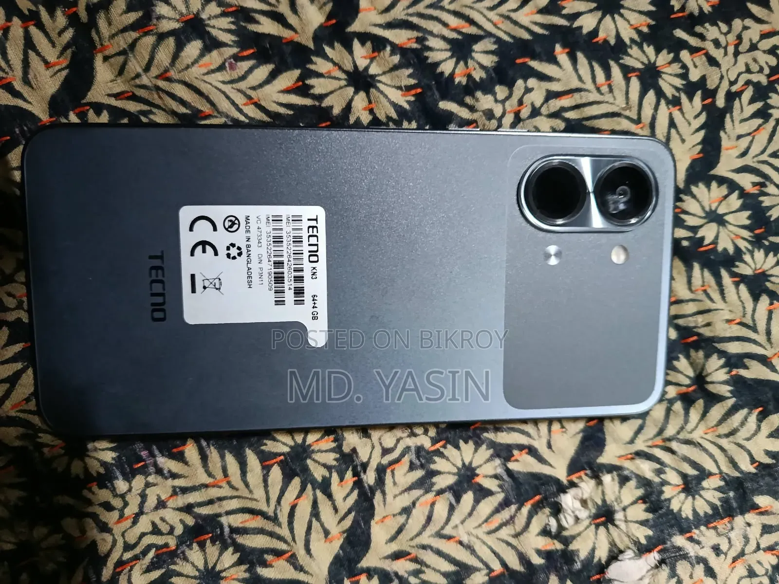 Tecno Spark 16 GB Black