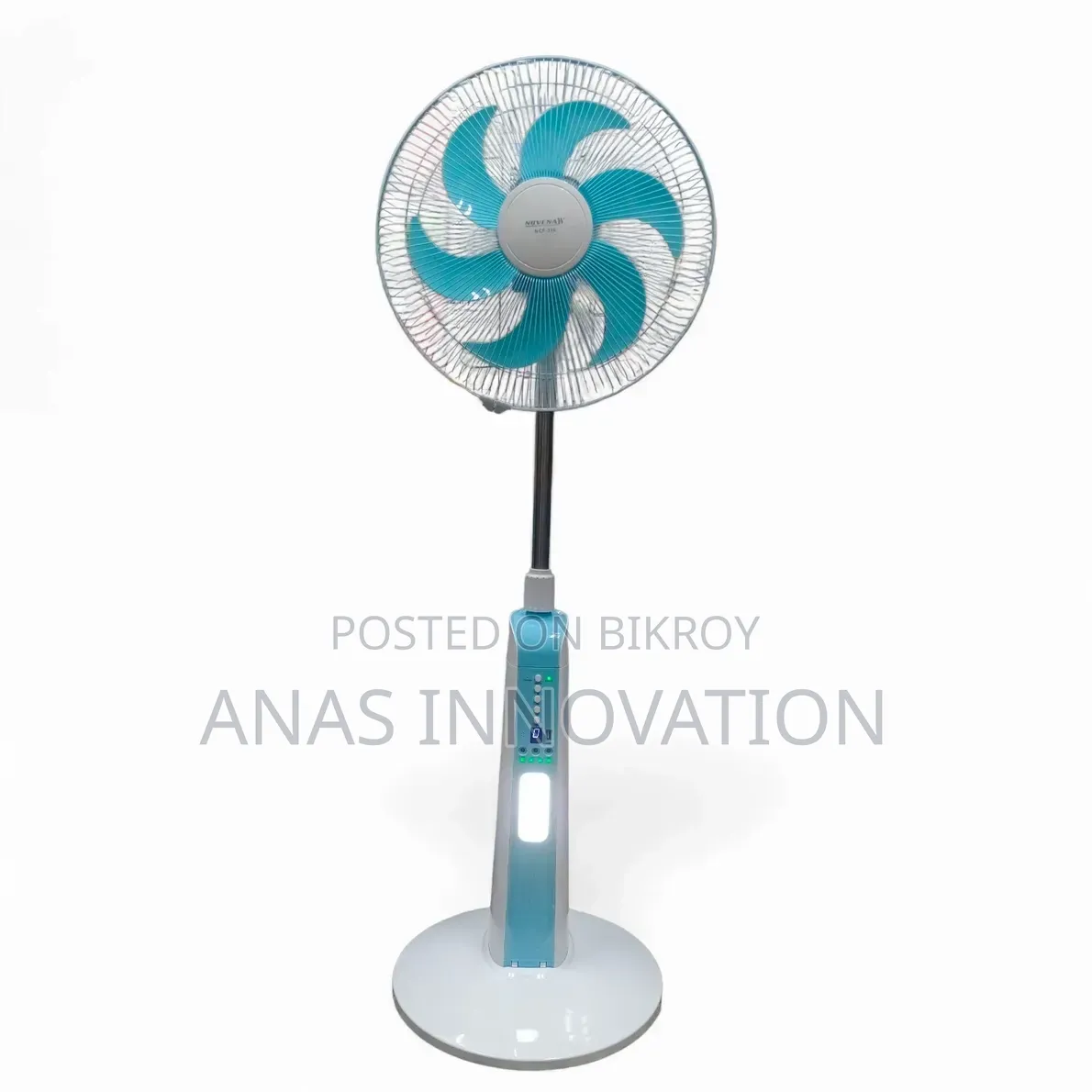 28 Hours Backup Fan Novena Rechargeable Remote Control Stand Fan 16 Inch