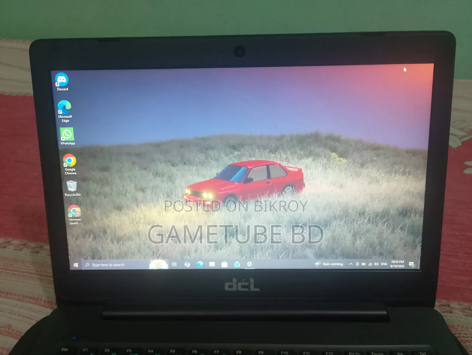 ল্যাপটপ ৪জিবি ইন্টেল কোর আই৩ এসএসডি ১২৮জিবি