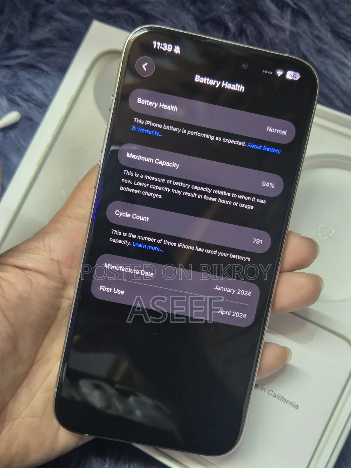 Apple iPhone 15 Pro Max 512 GB Gray
