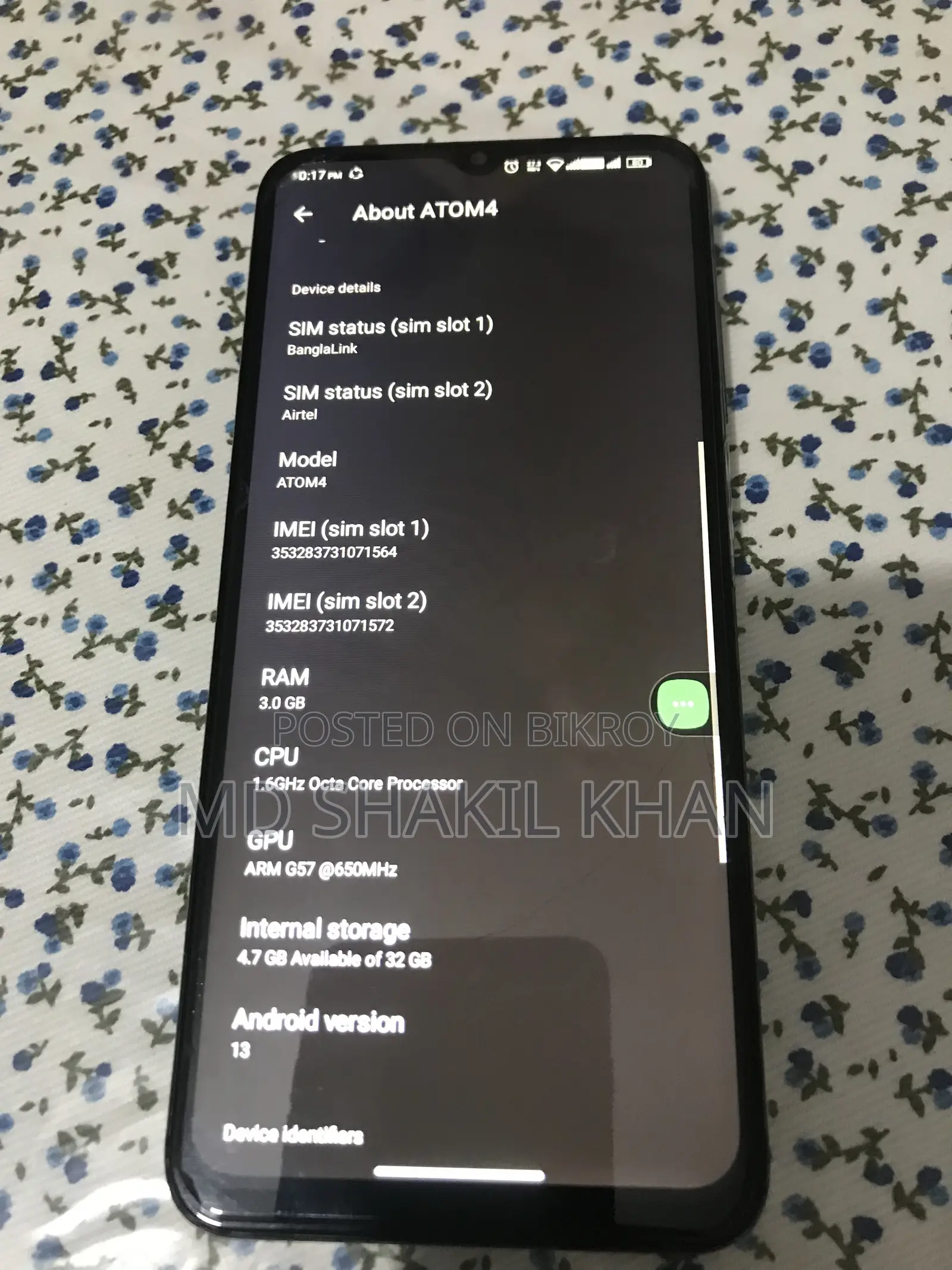 Symphony ATOM 4 32 GB Green