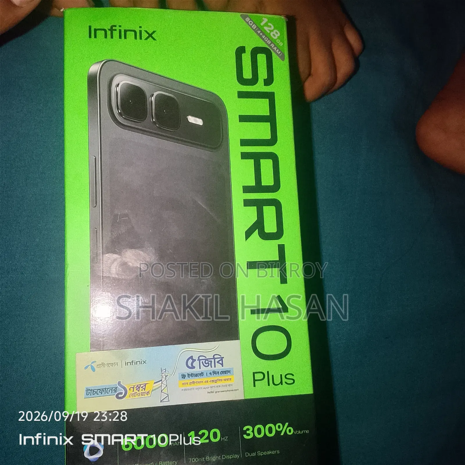 New Infinix Smart 10 Plus 128 GB Blue