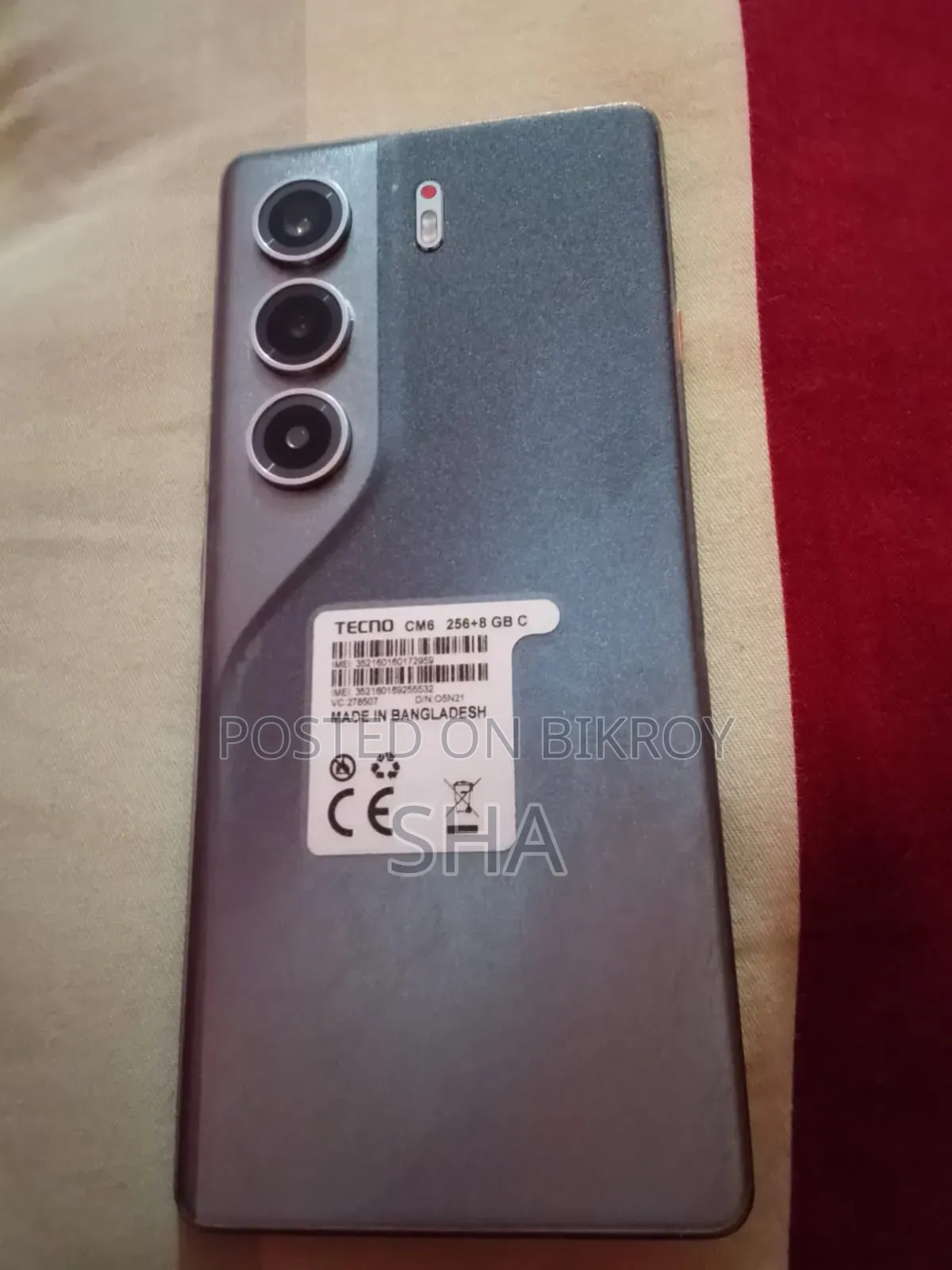 টেকনো ক্যামন ৪০ প্রো ফোরজি ২৫৬ জিবি ব্ল্যাক