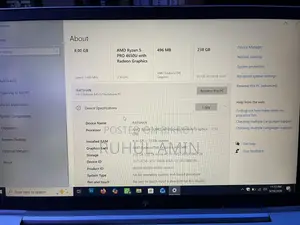 Laptop HP EliteBook 845 G7 8GB AMD Ryzen 5 SSD 256GB