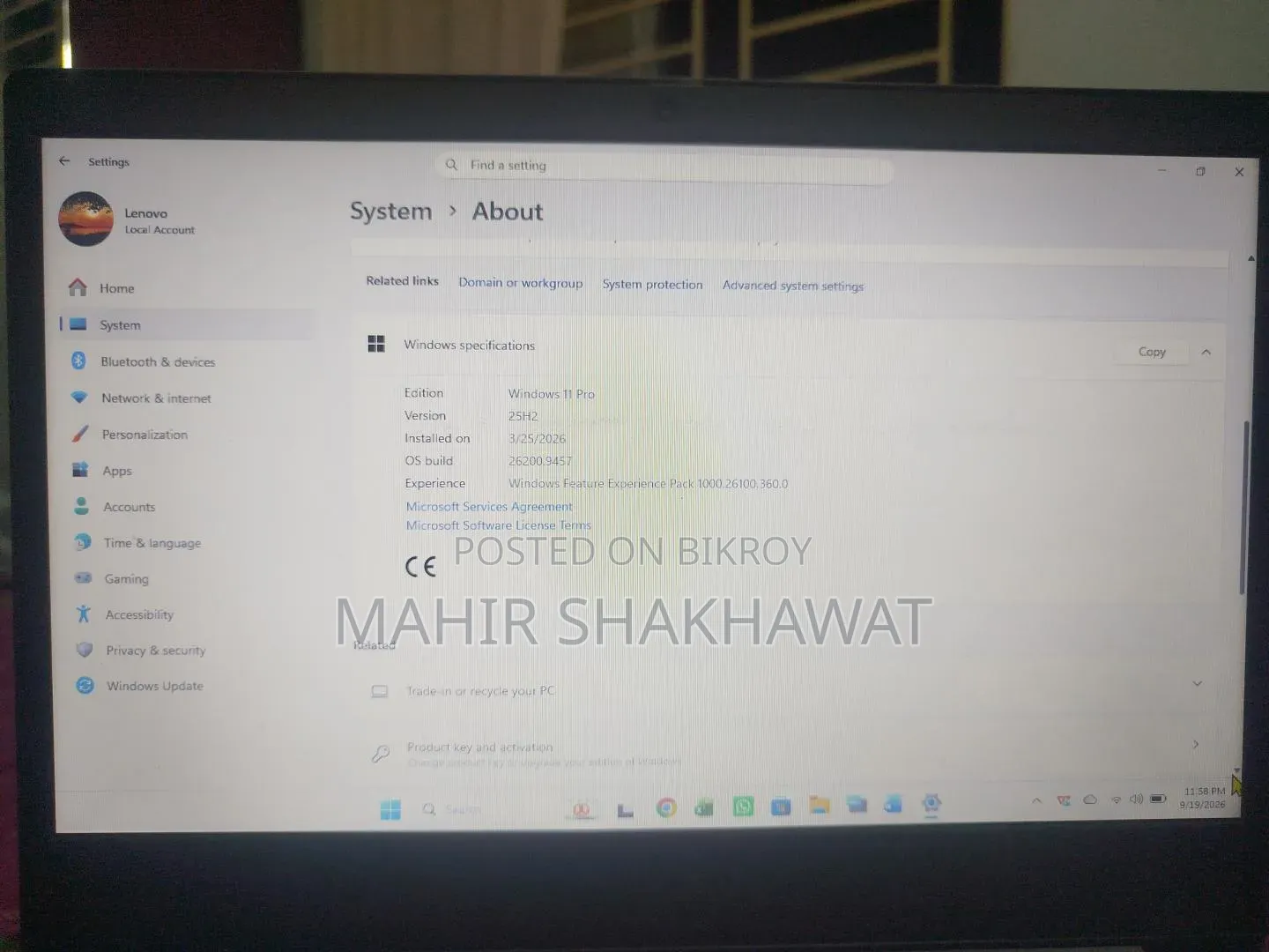 Laptop Lenovo Ideapad 3 4GB Intel Pentium HDD 1T