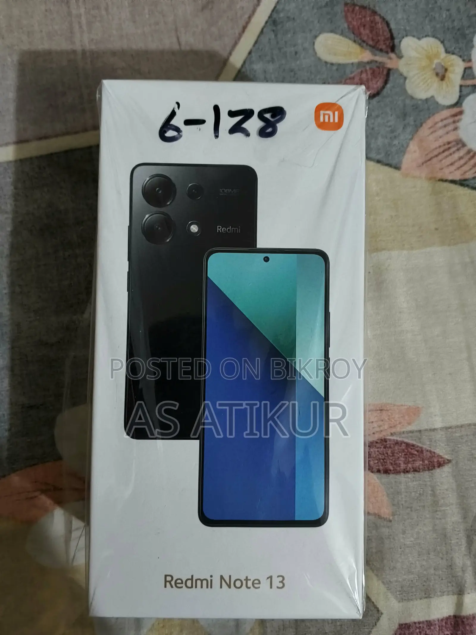 শাওমি রেডমি নোট ১৩ ১২৮ জিবি কালো
