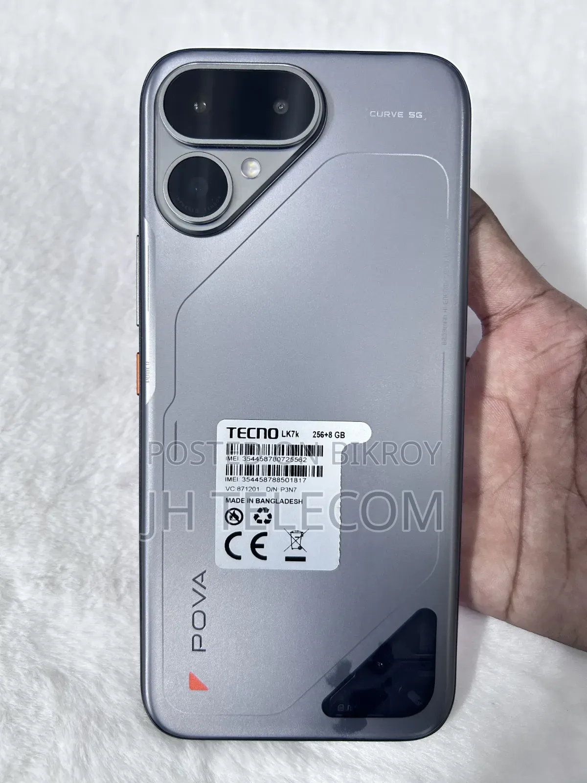 New Tecno Pova Curve 2 5G 256 GB Silver