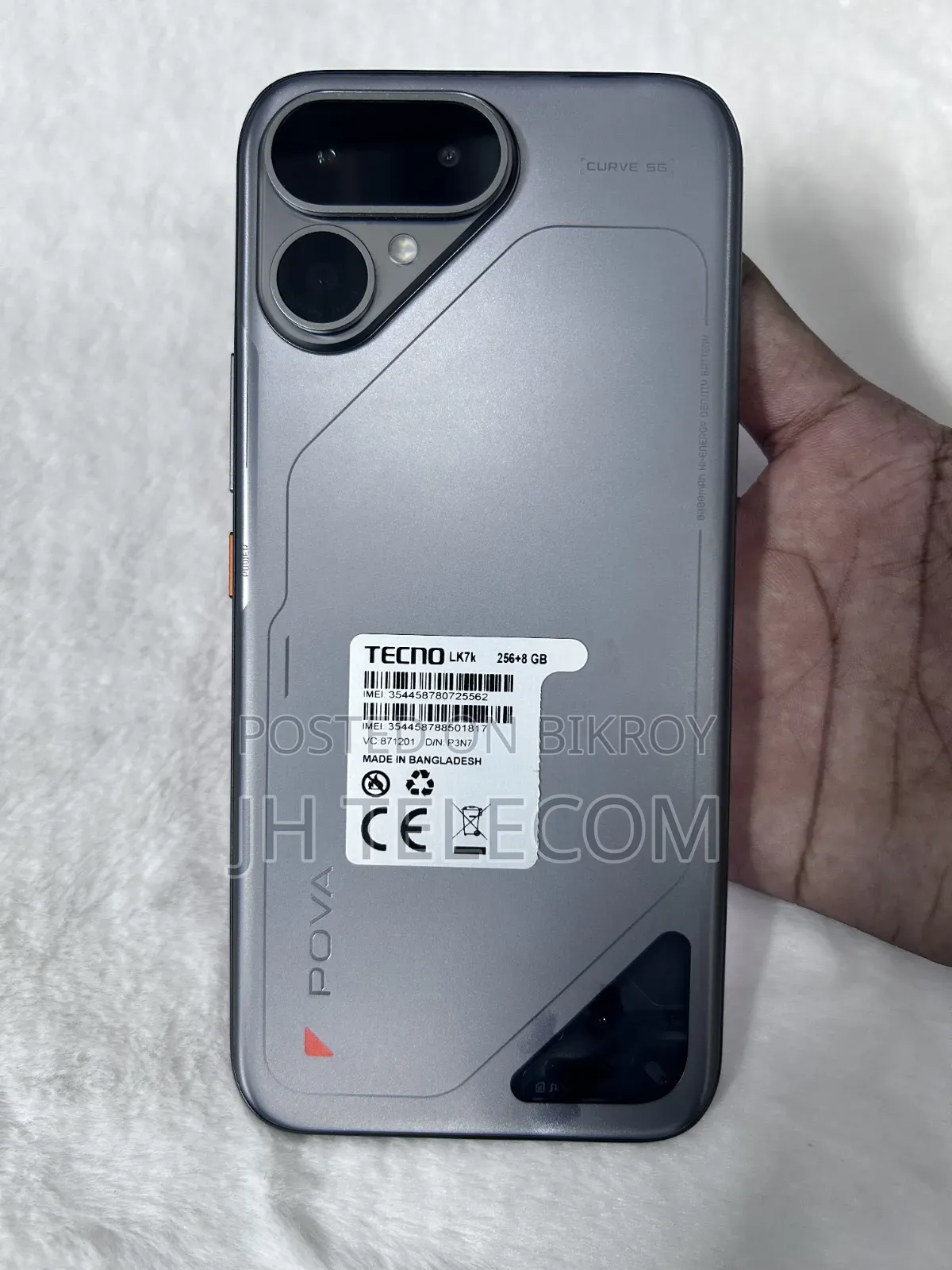 New Tecno Pova Curve 2 5G 256 GB Silver