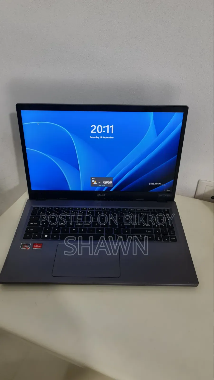 New Laptop Acer Extensa 8GB AMD Ryzen 3 SSD 256GB