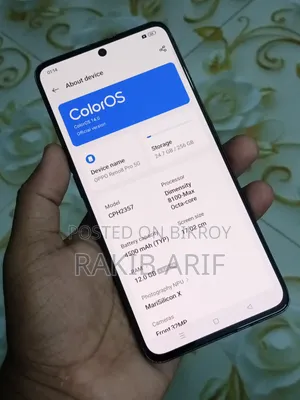 অপ্পো রেনো ৮ প্রো ২৫৬ জিবি সিলভার