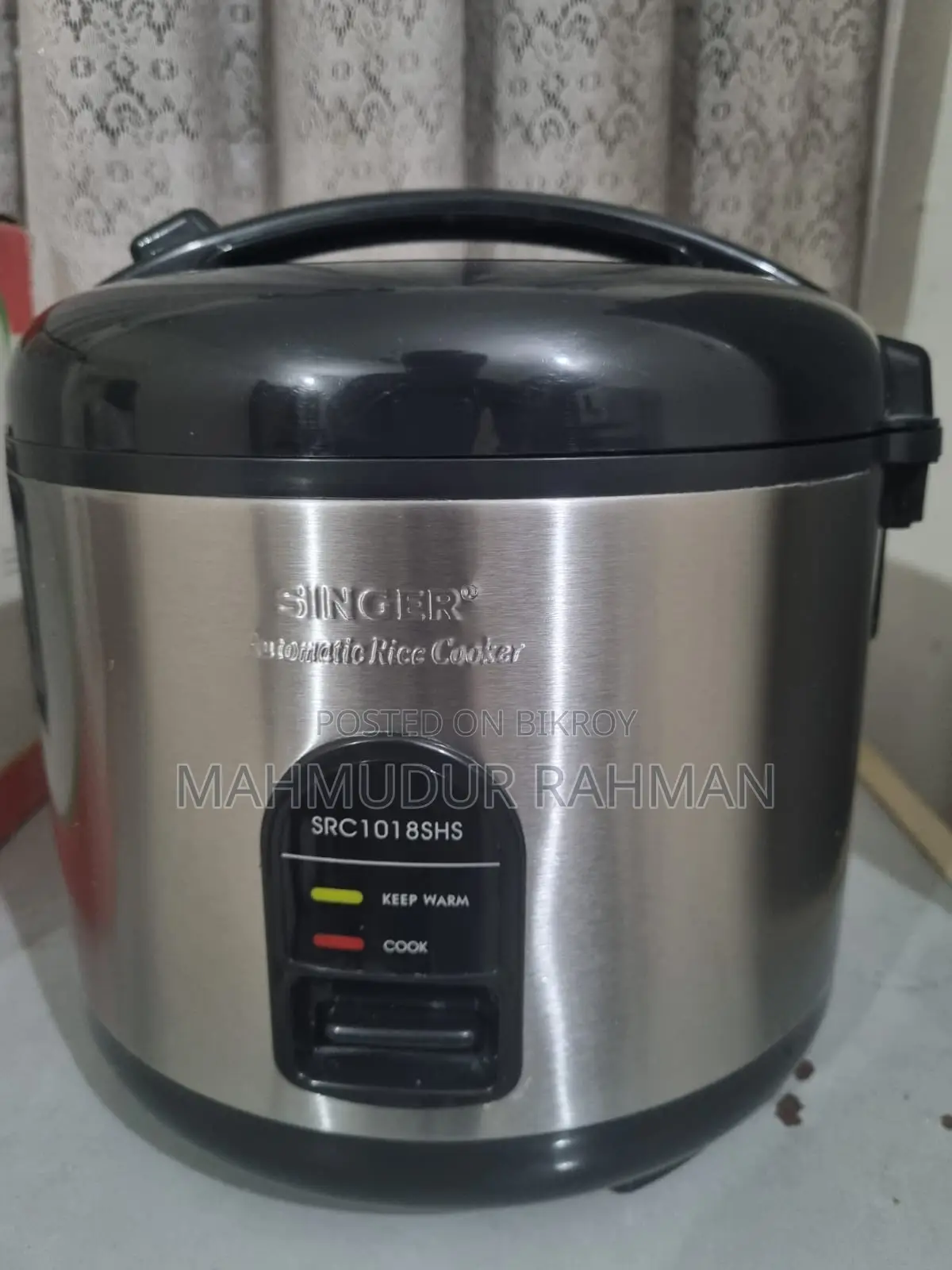 সিঙ্গার রাইস কুকার ১.৮ লিটার ৭০০ ওয়াট