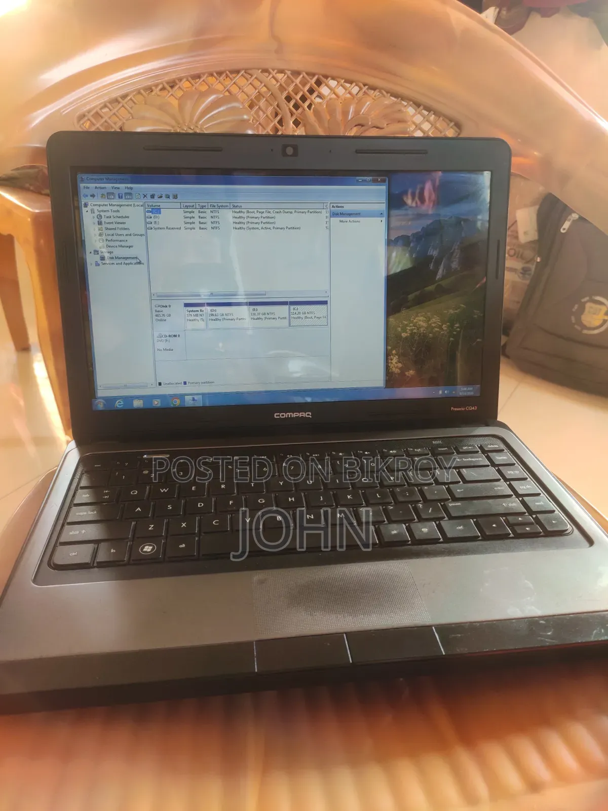 Laptop HP Compaq Presario CQ43 8GB Intel Core i3 SSD 512GB
