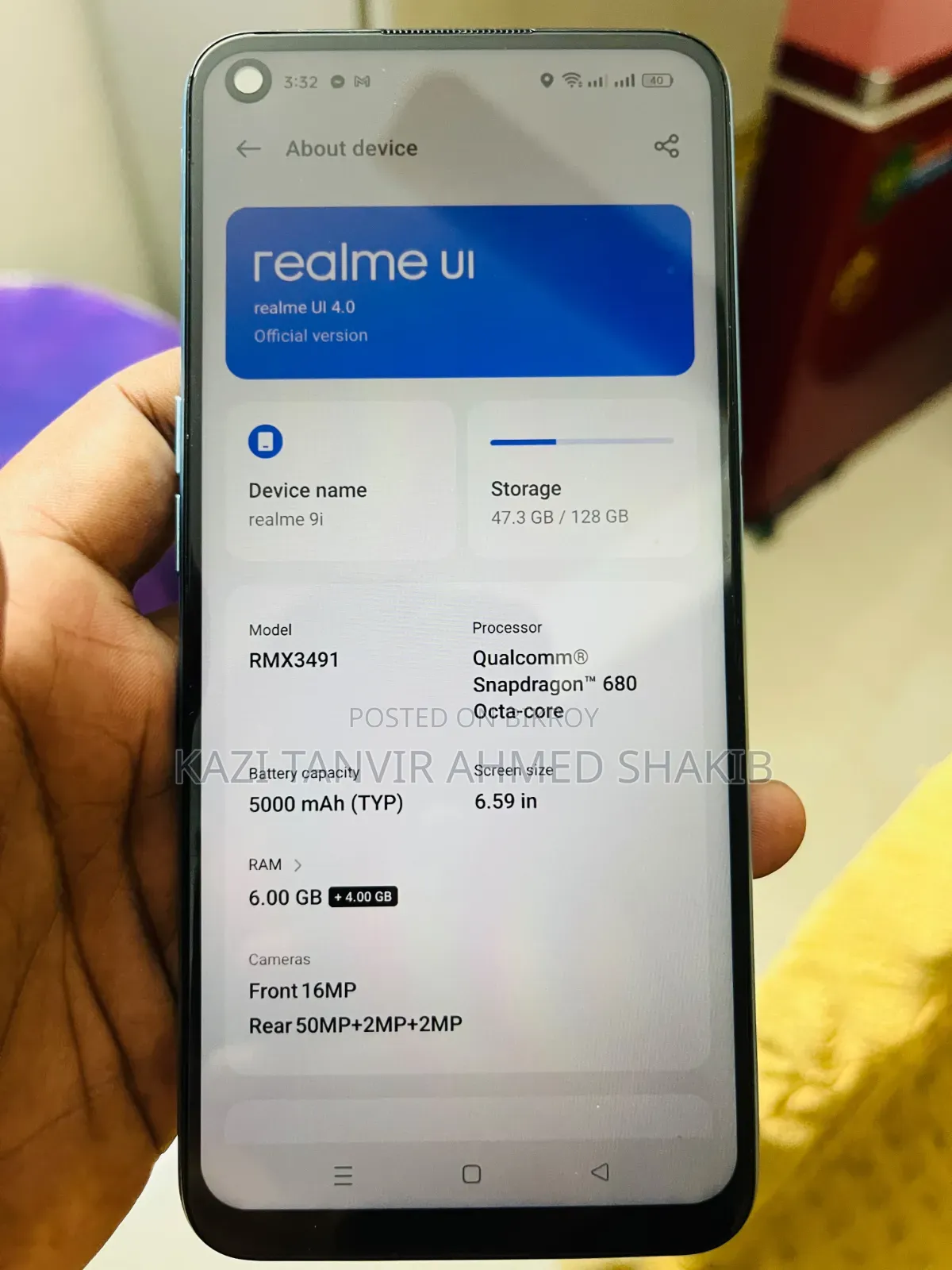Realme 9i 128 GB Blue