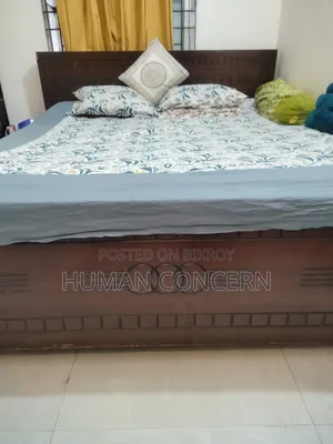 6×7 Feet Bed + Mattress for Sale — Only 20,000 Taka