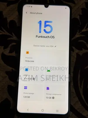 Vivo Y04 128 GB Blue