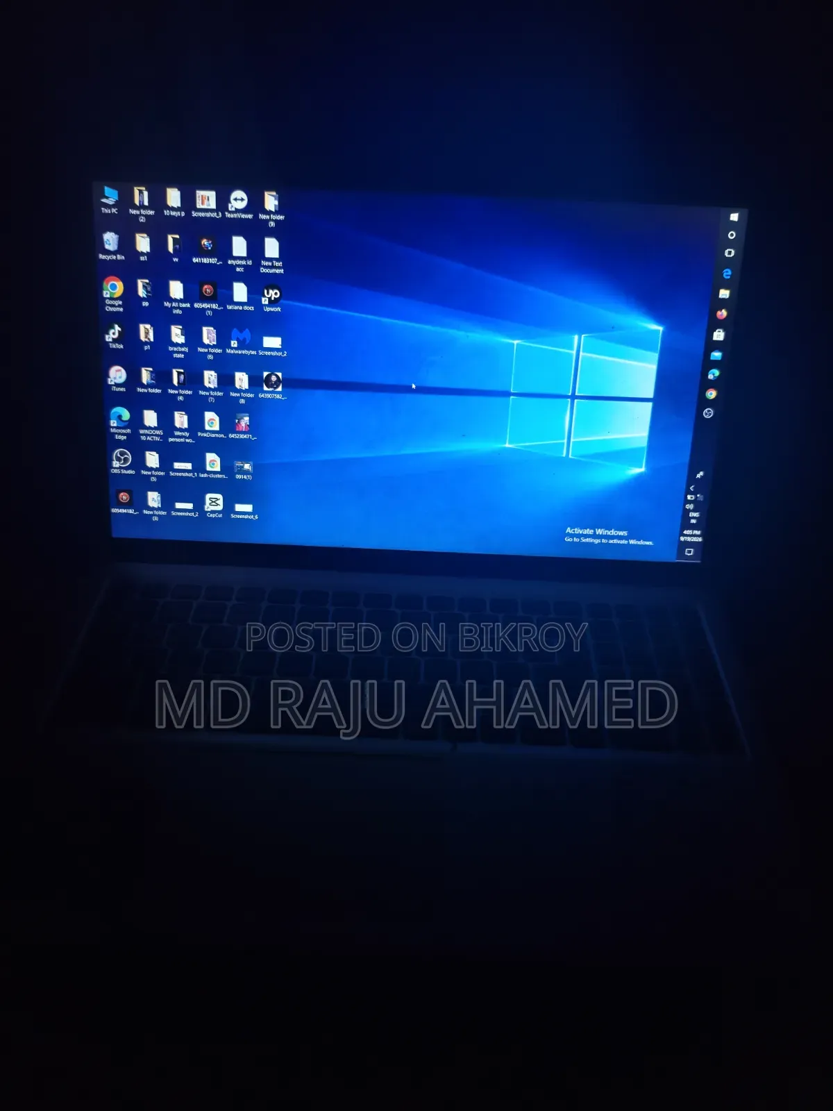 ল্যাপটপ ডেল ইন্সপাইরন ১৫ ৩৫০১ ৮জিবি ইন্টেল কোর আই৩ এসএসডি ২৫৬জিবি