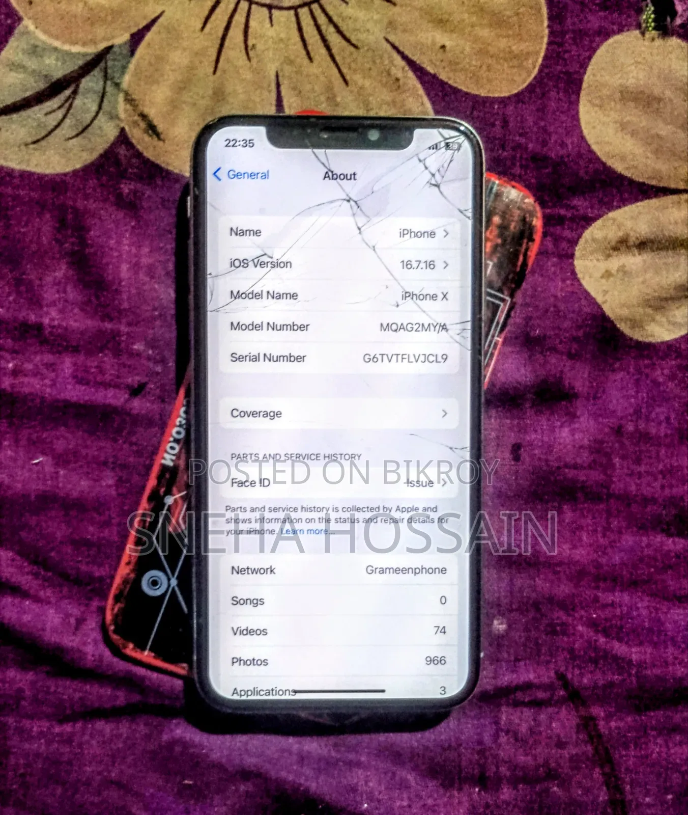Apple iPhone X 256 GB White