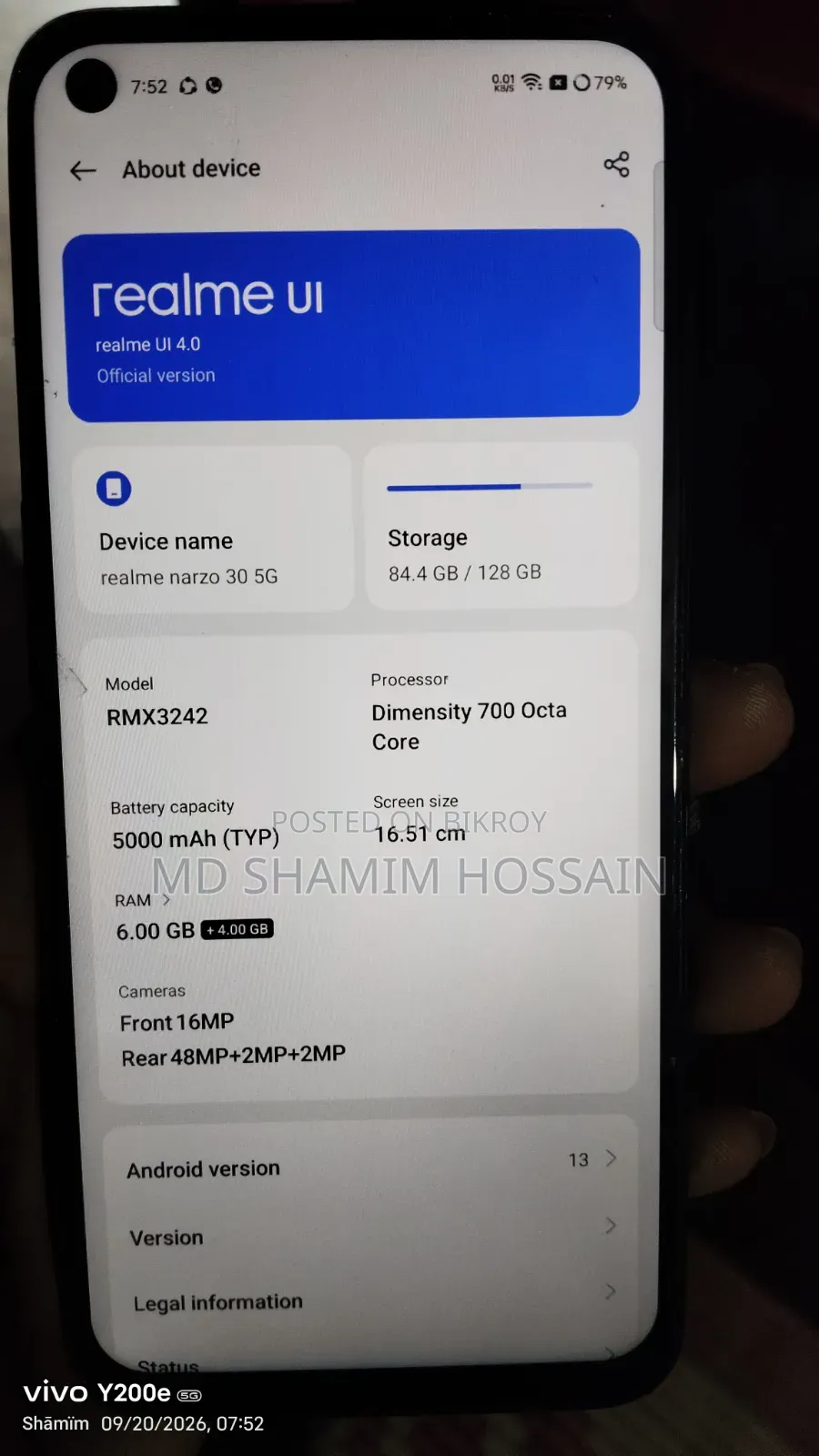 Realme Narzo 128 GB Blue