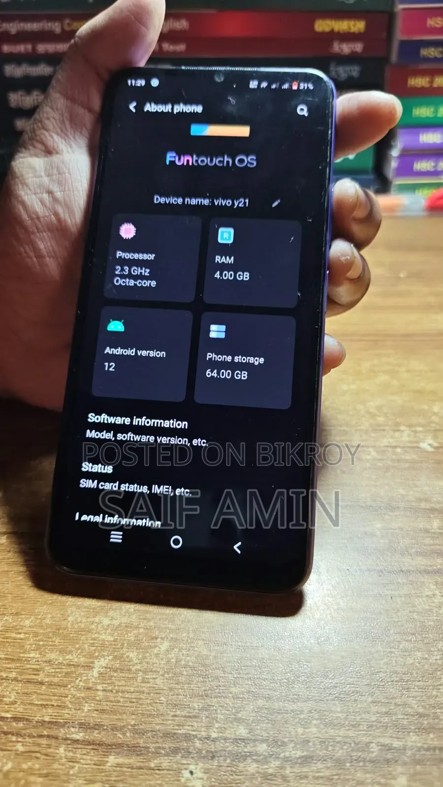 Vivo Y21 64 GB Blue