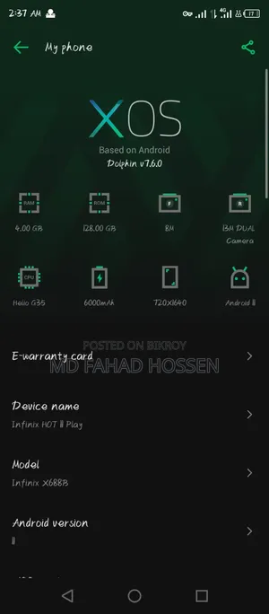 Infinix Hot 11 Play 128 GB