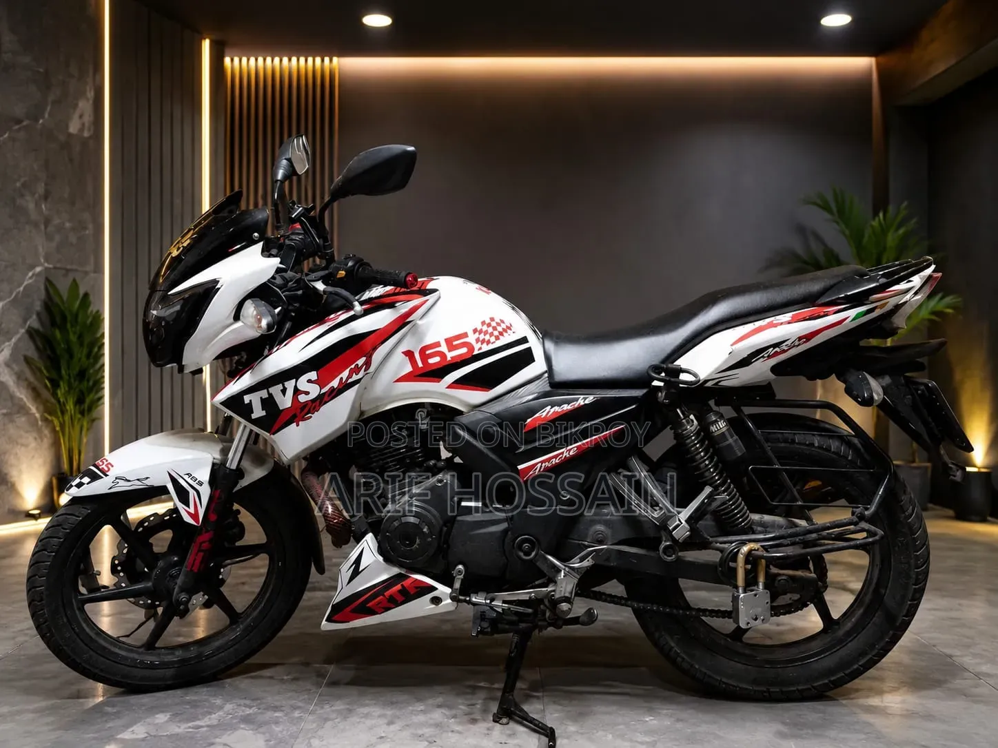 TVS Apache RTR 160 2V 2014 White