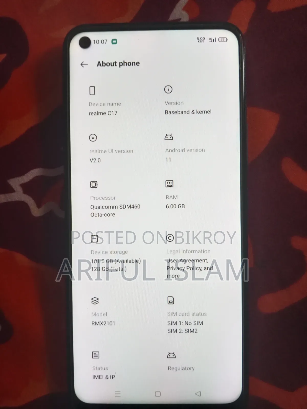 Realme C17 128 GB Blue