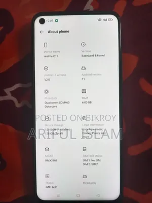 Realme C17 128 GB Blue
