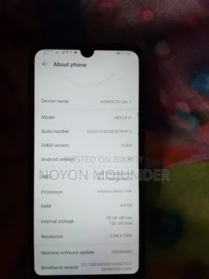 Honor 20 Lite 128 GB Blue