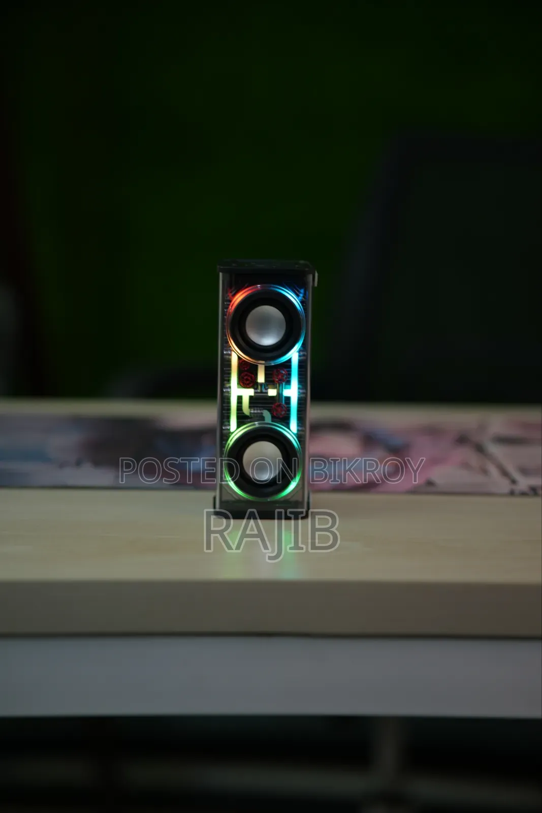 Dual Horn Transparent Mecha Speaker