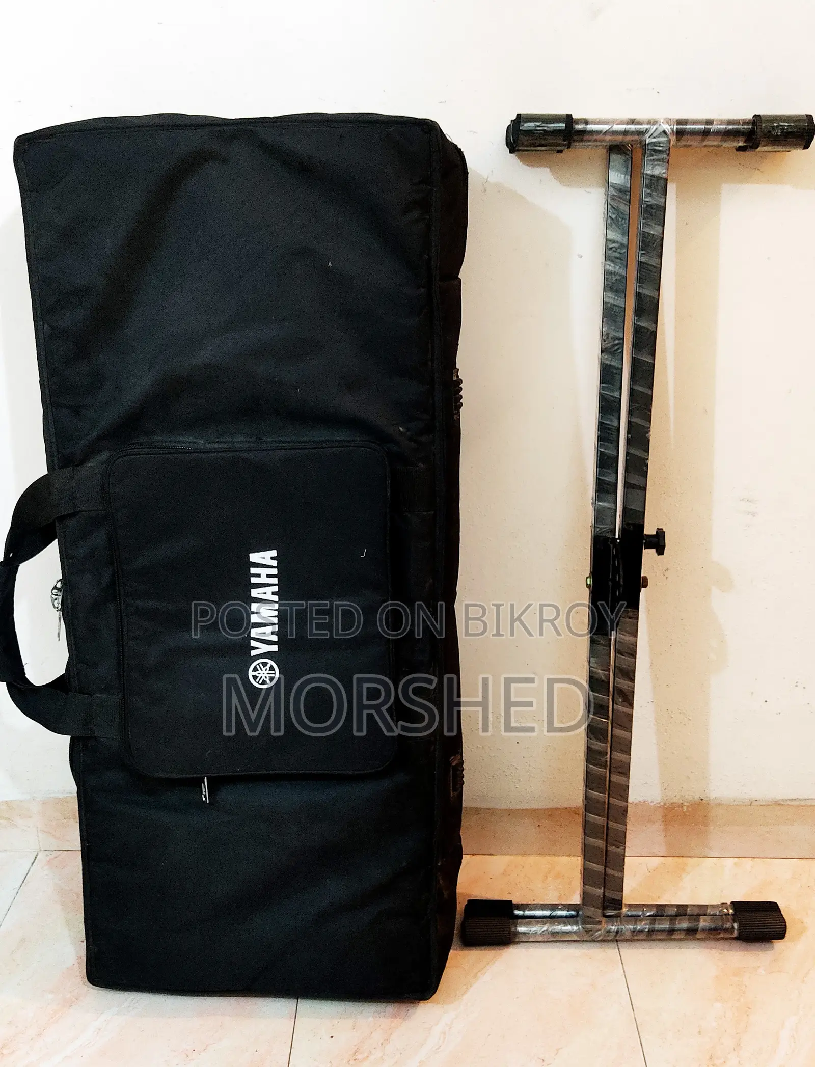 YAMAHA PSR E-463 Touch-Sense Keyboard With Bag Stand (MIDI + Live!)