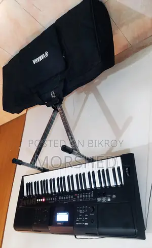 YAMAHA PSR E-463 Touch-Sense Keyboard With Bag Stand (MIDI + Live!)