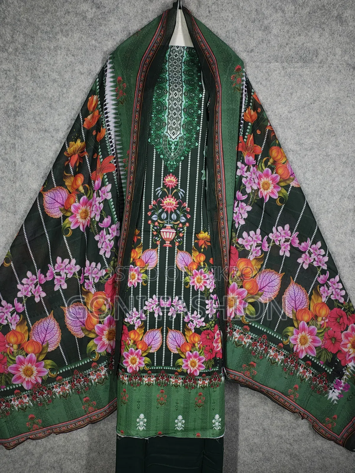 Zam Zam Swiss Lawn Three Piece A Grade Quality.