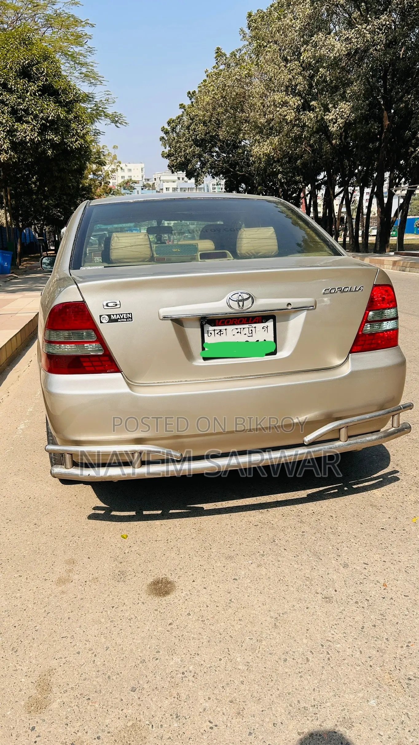 Toyota Corolla 1.5 Sedan Automatic 2002 Gold