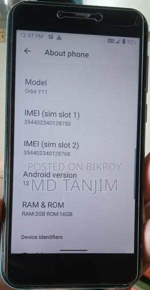 ওয়ালটন অরবিট Y11 ১৬ জিবি নীল