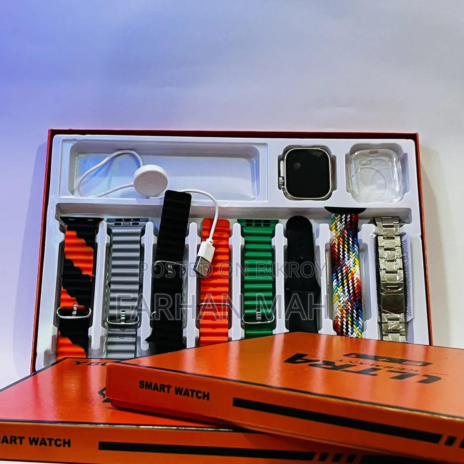 Y80 Ultra Smart Watch সাথে ৮ টি ফিতা ফ্রি!
