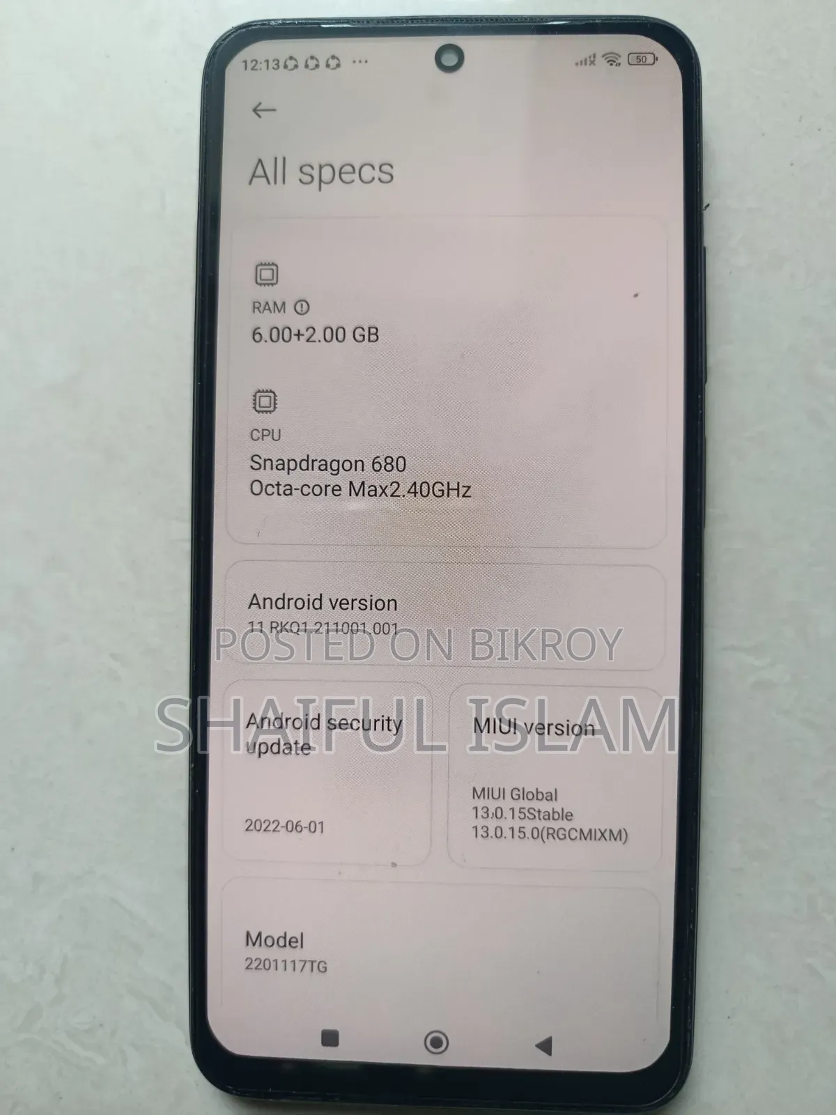 Xiaomi Redmi Note 11 256 GB Black
