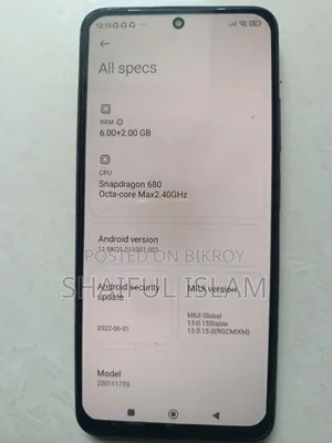 Xiaomi Redmi Note 11 256 GB Black