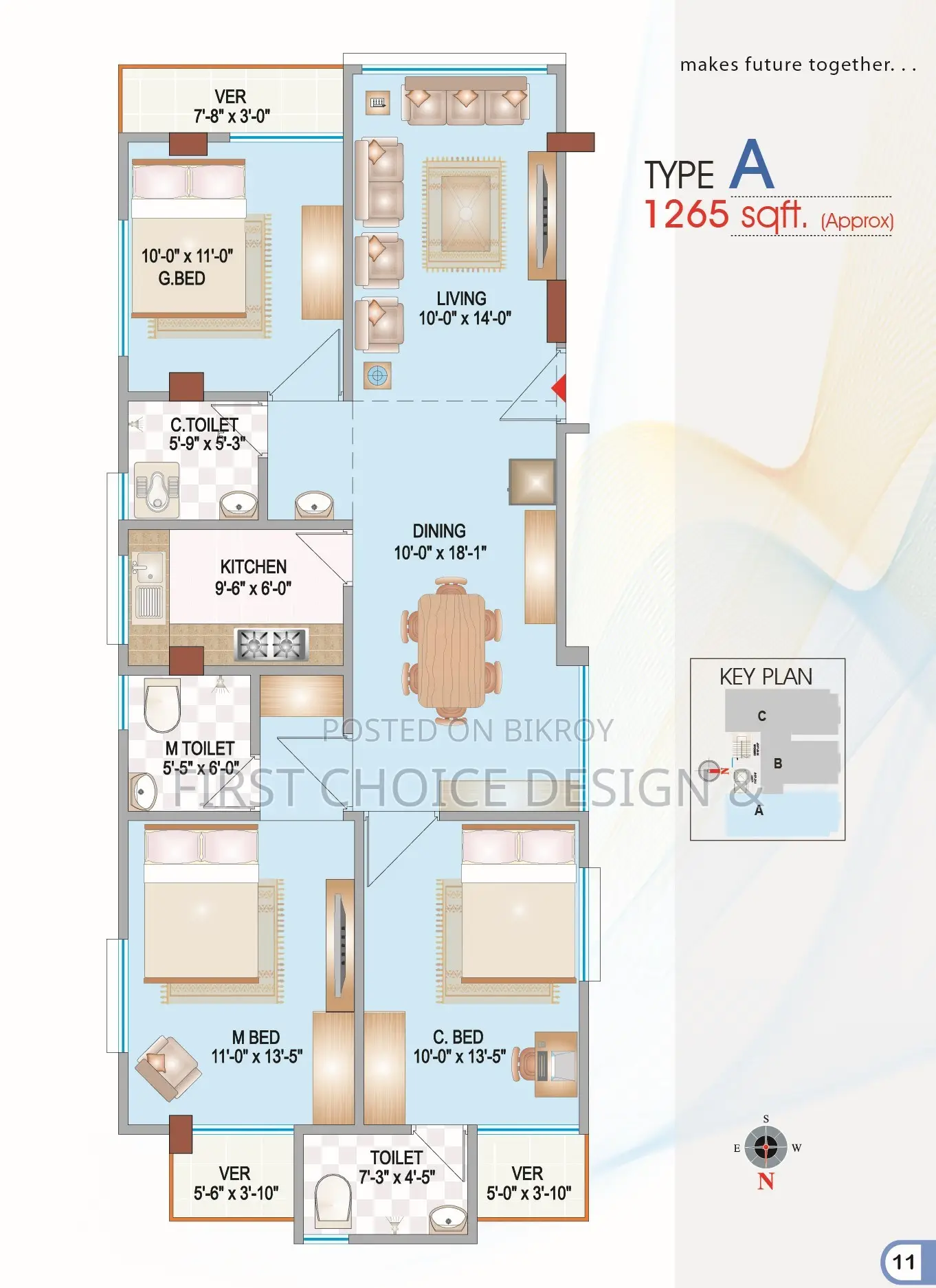 Furnished 3bdrm Apartment in Green Heaven, Mohammadpur for sale