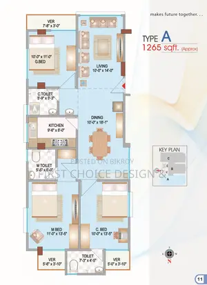 Furnished 3bdrm Apartment in Green Heaven, Mohammadpur for sale