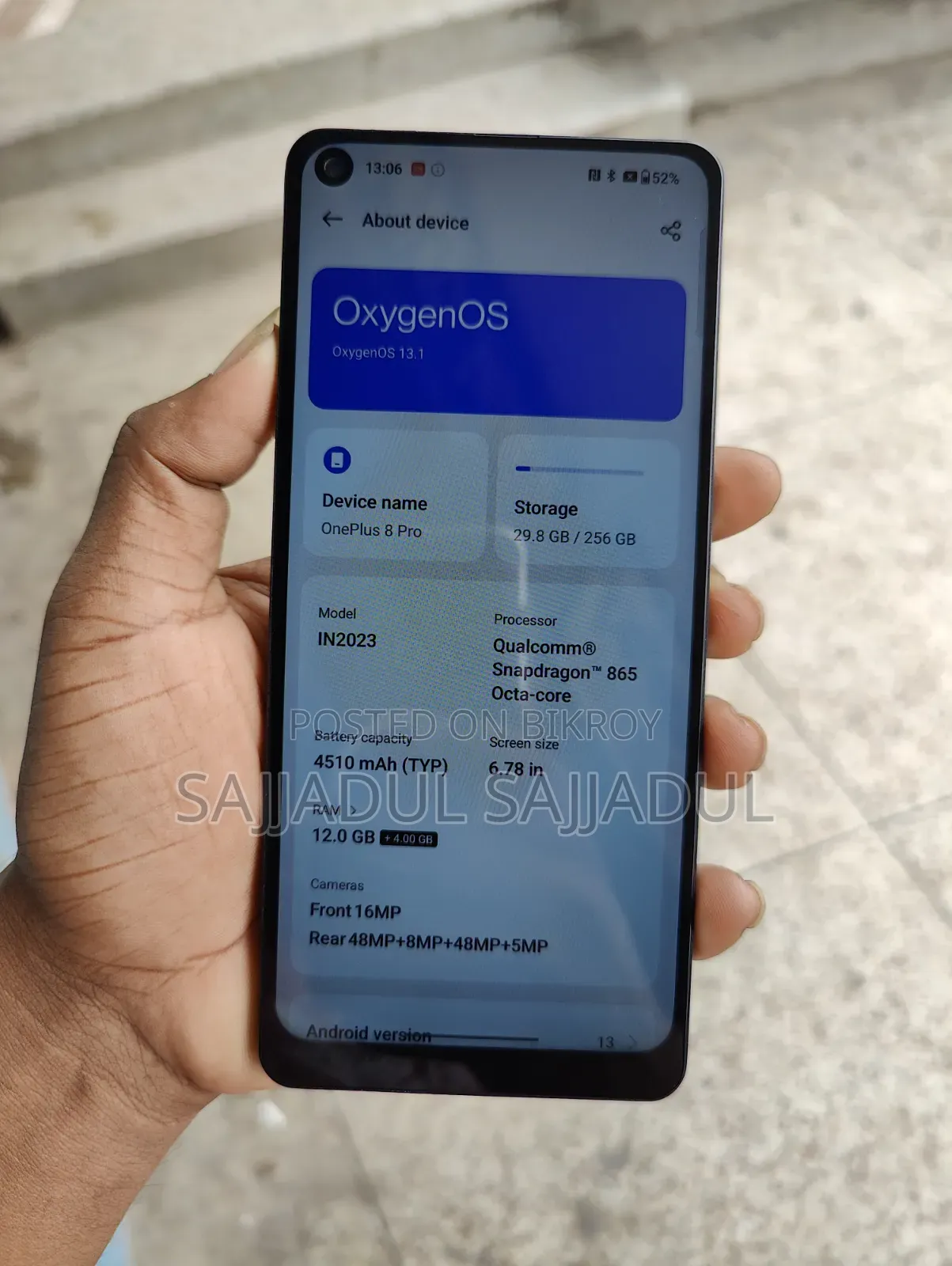 OnePlus 8 Pro 256 GB Blue