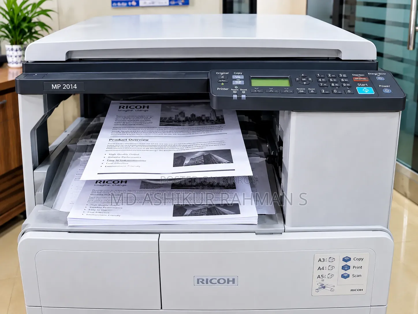RICOH MP 2014 A3 Photocopy Machine | Print | Scan | For Sale